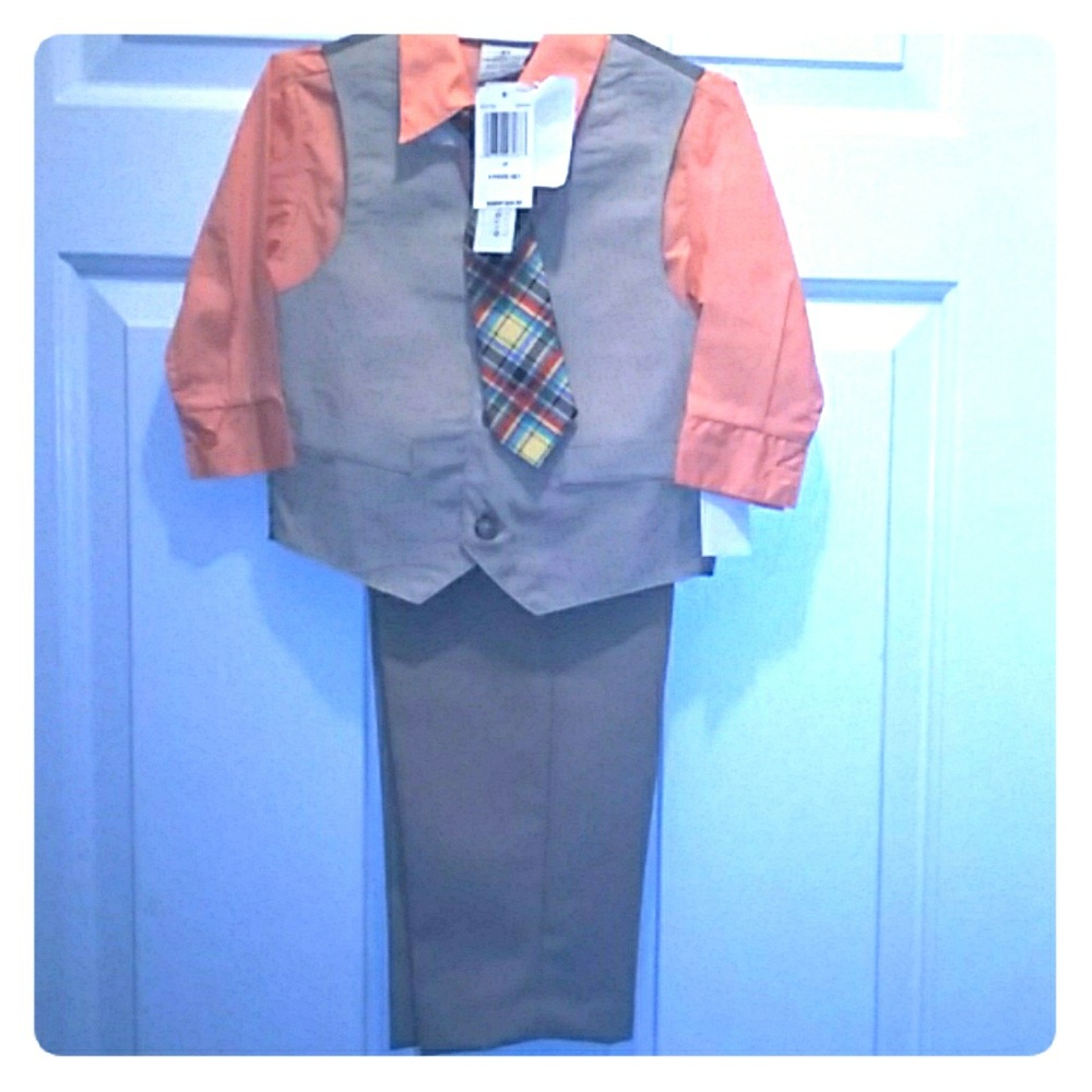 4 piece toddler suit set